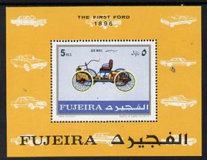 Fujeira 1970 Cars (1896 Ford) m/sheet unmounted mint (Mi ...