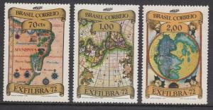 Brazil 1239-41 Maps mnh