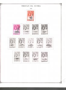 Collection, Tristan Da Cunha 1952/1982, Mixed Album Pages Cat $22 Mint & Used