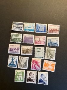 Stamps Turkey Scott #1442-60 hinged