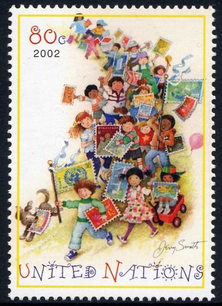 817 United Nations 2002 Children And Stamps MNH