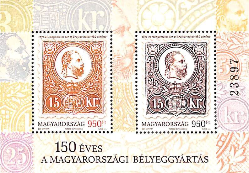 Hungary 2021, 150 years stamps s/s