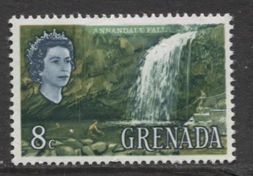 Grenada -Scott 220 -  QEII-Pictorial Issue -1966 - MLH - Single 8c Stamp