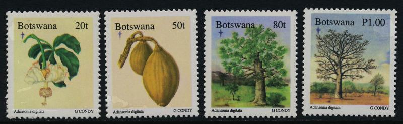 Botswana 612-5 MNH Christmas, Flowers, Adansonia Digitata, Tree