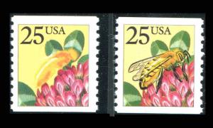 #2281b BEE -- VF NH -- WITH BLACK ENGRAVING OMITTED ERROR  (6refo)