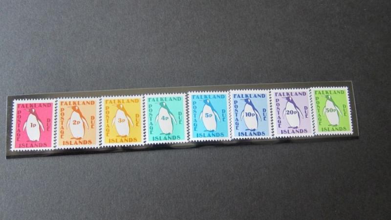 Falkland Islands 1991 Sc J1-j8 set of 8 MNH