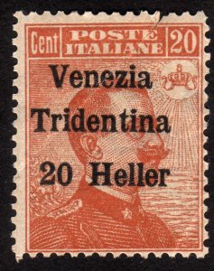 1919 Austria, Italy 20h, MNG creased, Sc N63