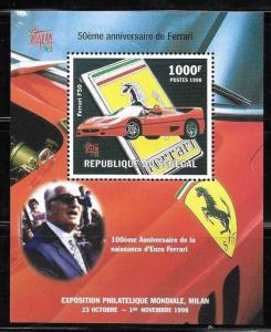 Senegal 1998 100th Anniversary of Ferrari Car S/S Sc 1345 MNH B51