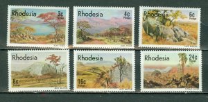 RHODESIA 1977 LANDSCAPES #381-386 SET MNH