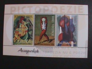 ​ROMANIA-2004 SC#4693 FAMOUS MODERN PAINTINGS MNH S/S VF WE SHIP TO WORLWIDE