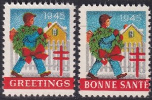 Canada 1945 Christmas seal set MNH**