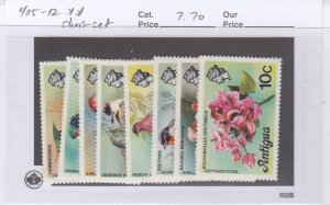 Antigua 405-12 Flowers mnh