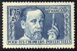 France Sc# B59 MNH 1938 1.75fr + 25c Louis Pasteur