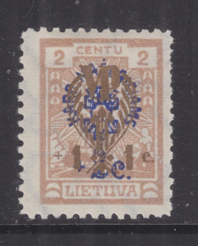 LITHUANIA, 1926 War Orphan's Fund, 1c.+1c. on 2c.+2c., lhm.