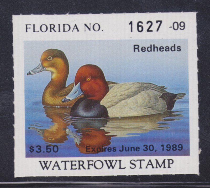 State Hunting/Fishing Revenues - FL - 1988 Duck Stamp - FL-10 - MNH