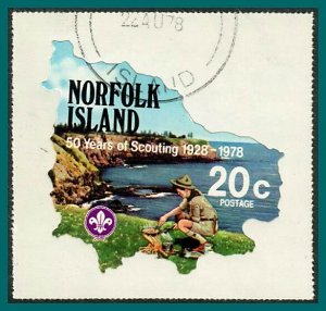 Norfolk Island 1978 Boy Scouts, 20c CTO #231,SG209