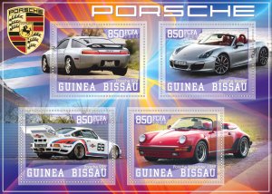 Stamps.Cars  Porsche 2020 year 1+1 sheets perf Guinea Bissau