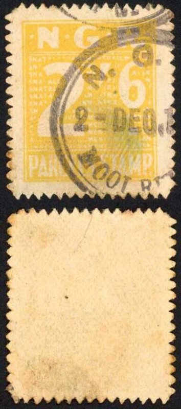 Natal Government Railways 2/6 Parcel Stamp