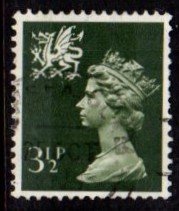 Wales - #WMMH3 Machin Queen Elizabeth II - Used