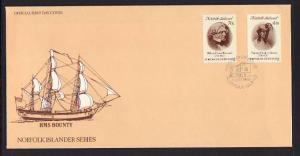 Norfolk Island 495-496 Islanders 1990 U/A FDC 