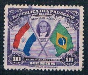Paraguay Flags 10 - pickastamp (PP9R604)