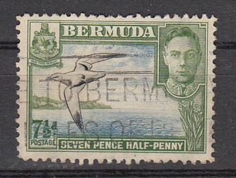 Bermuda SC# 121d  1941 7.5p KGVI used