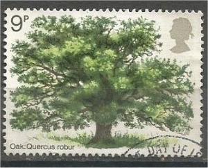 GREAT BRITAIN, 1973, used 9p, Tree Planting Year, Scott 688