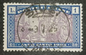 Italy 1L+50c 1924 Holy Year