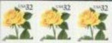 US Stamp #3054 MNH - Yellow Rose Coil Strip of 3