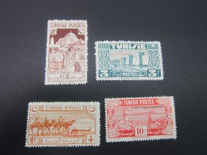 French Tunisia 1945 Sc B80-83 set MH