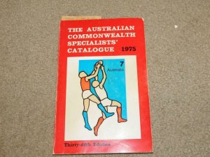 AUSTRALIAN COMMONWEALTH SPECIALIST CATALOG, 1975, 35TH EDITION