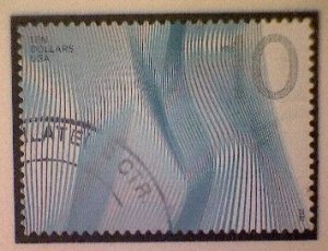 United States, Scott #4720, used(o), 2012, Waves, $10, light and dark blue