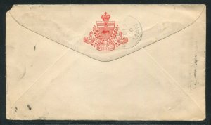 MANITOBA TOWN CANCEL COVER WINNIPEG- POSTMASTER GENERAL HAND STAMP