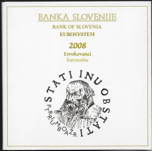 2008 Slovenia divisionale 9 monete FDC