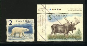 Canada #1690, 1693   -4  used VF   PD