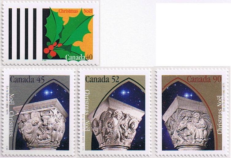 Canada Mint VF-NH #1585-1588 Xmas