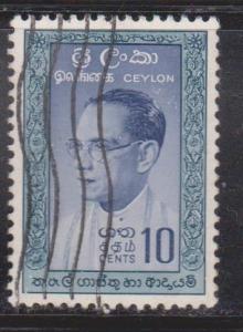 CEYLON Scott # 362 Used - Prime Minister Bardaranaike