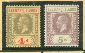 Leeward Islands #73-74 Unused Single (King)