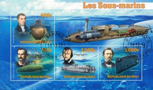 MALI 2023 - Submarines /complete set (sheets+block) - 4 scans