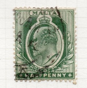 Malta 1904-14 Early Issue Fine Used SHADE OF 1/2d. 325501