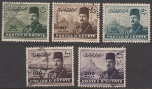 Egypt 267-269B Used short set CV $3.05