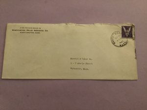 U.S. Washington Mills Abrasive Co North Grafton Mass 1945 Stamp Cover R50849