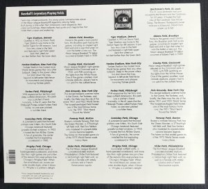 US #3510-3519 (3519a) MNH Sheet of 20 Legendary Baseball Parks SCV $1800