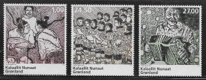 Greenland Scott #'s 750 - 752 MNH