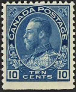 Canada #117 ~ 10 Cent Blue King George V Admiral MNH