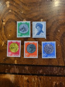 Stamps Swiss Scott #B313-7 nh