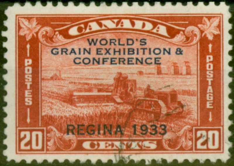 Canada 1933 20c Red SG330 Fine Used 