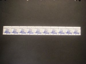 Scott 1906a, 17c Electric Auto, PNC5 in 10, #4BA GAP 4R, MNH Transportation Coil