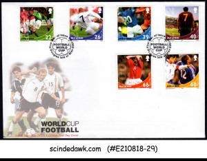 ISLE OF MAN - 2002 WORLD CUP OF FOOTBALL / SOCCER - 6V FDC