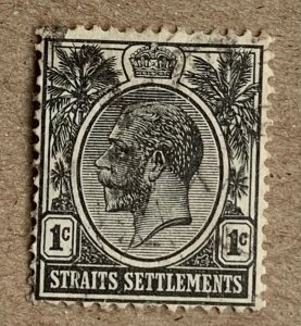 Straits Settlements 1922 KGV 1c, used. Scott 179, CV $0.25. SG 218